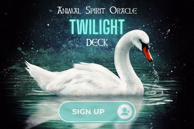 Picture of Swan Spirit Animal taken from Animal Spirit Oracle Twlight Deck