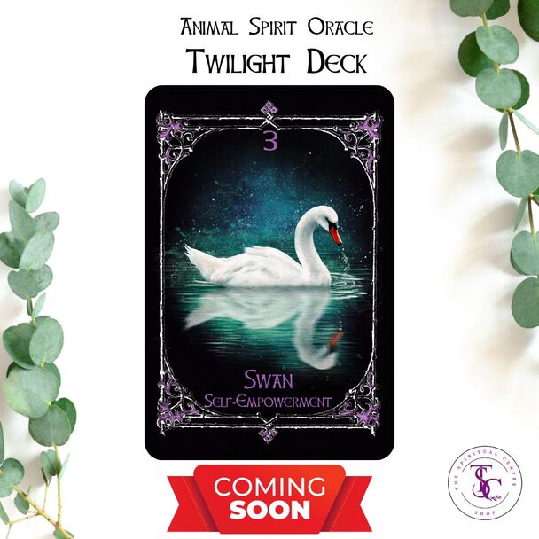 Picture of Swan Spirit Animal Card from the Animal Spirit Oracle Twilight Cards