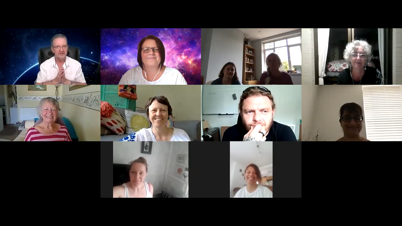 Picture of a group The Spiritual Centre hosting an online zoom session