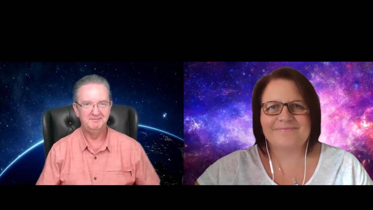 Picture of Bruce Clifton & Sonia Parker hosting a spiritual development session on zoom