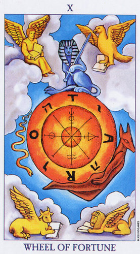 Picture of The Wheel of Fortune, Radiant Rider Waite tarot card imagege